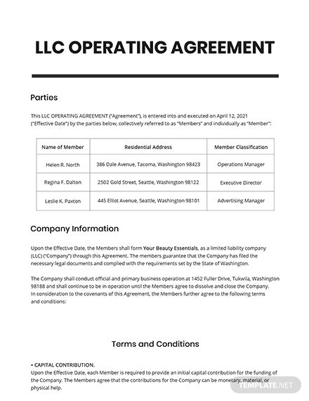 Free Netting Agreement Template