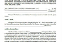 Fresh Building Contract Agreement Template