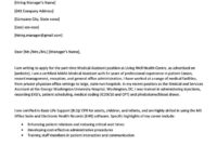 Fresh Health Care Cover Letter Template