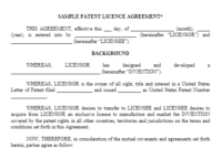 Fresh Manufacturing License Agreement Template