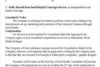 Fresh Marketing Consulting Agreement Template