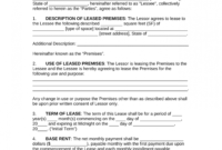 Fresh Office Rental Lease Agreement Template