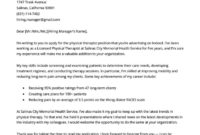 Fresh Physical Therapist Cover Letter Template