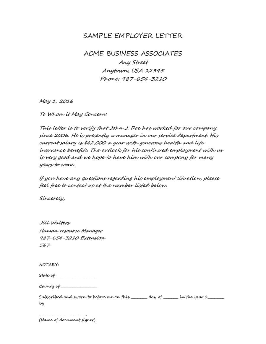 Fresh Proof Of Debt Letter Template
