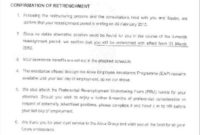 Fresh Retrenchment Letter Template