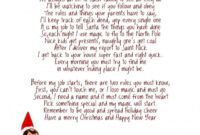 New Elf On The Shelf Arrival Letter Template