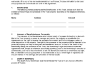 New Formal Trust Agreement Template