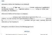 New Franchise License Agreement Sample