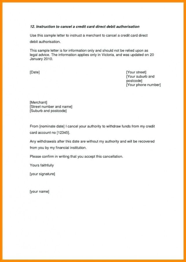 New Gym Membership Cancellation Letter Template Free