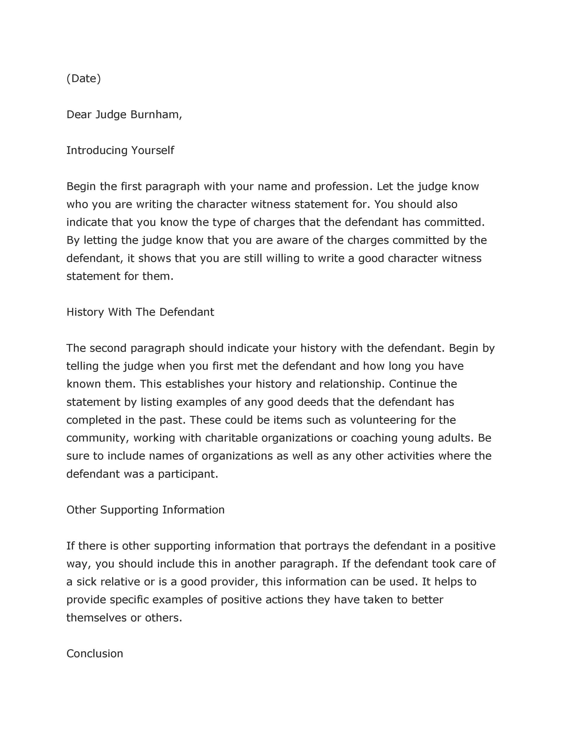 New How To Write A Letter To A Judge Template