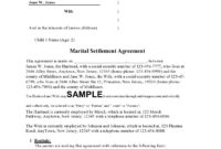 New Marital Settlement Agreement Template California
