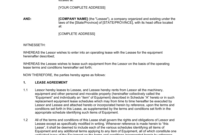 New Office Rental Lease Agreement Template