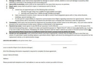 New Parking Space Rental Agreement Template