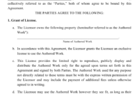 New Patent License Agreement Template