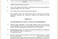 New Project Manager Agreement Template