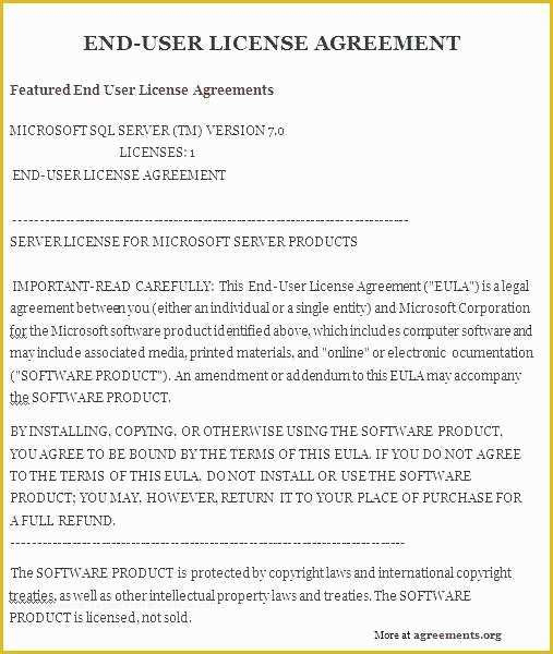 New Royalty Free License Agreement Template