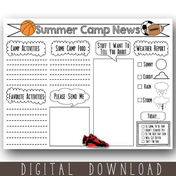 New Summer Camp Welcome Letter Template