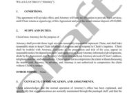 Professional Attorney Client Retainer Agreement Template