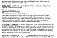 Professional Attorney Client Retainer Agreement Template