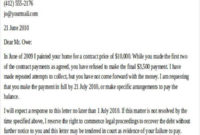 Professional Demand Of Payment Letter Template