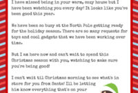 Professional Elf On The Shelf Arrival Letter Template