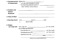 Professional Labour Contract Agreement Sample