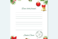 Professional Letter From Santa Claus Template