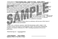 Professional Letter Of Credit Draft Template