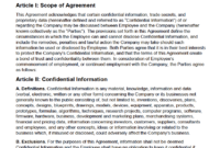 Professional Non Profit Employment Agreement Template