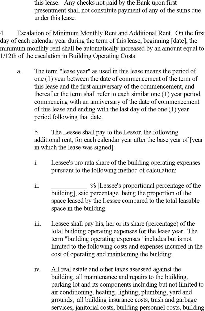 Professional Office Space Lease Agreement Template