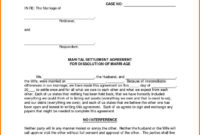Professional Separation And Property Settlement Agreement Template