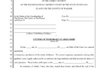 Professional Temporary Custody Letter Template