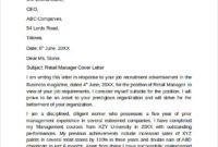 Professional Warehouse Manager Cover Letter Template