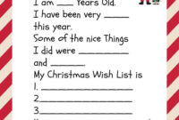 Simple Christmas Letter Templates Free Printable