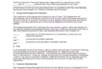 Simple Franchise Disclosure Agreement Sample