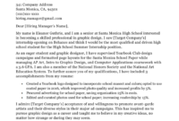 Simple High School Student Cover Letter Template