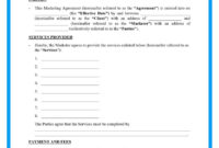 Simple Marketing Agency Agreement Template