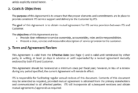 Simple Service Provision Agreement Template