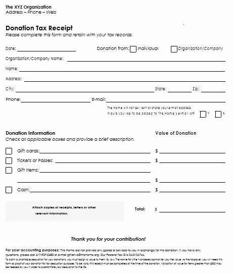 Simple Tax Letter For Donation Template
