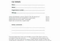 Simple Vehicle Selling Agreement Template