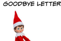 Stunning Elf Goodbye Letter Template