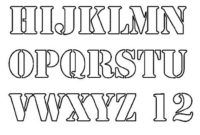 Stunning Fancy Alphabet Letter Templates