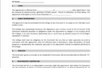Stunning Medical Independent Contractor Agreement Template