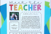 Stunning Meet The Teacher Letter Template