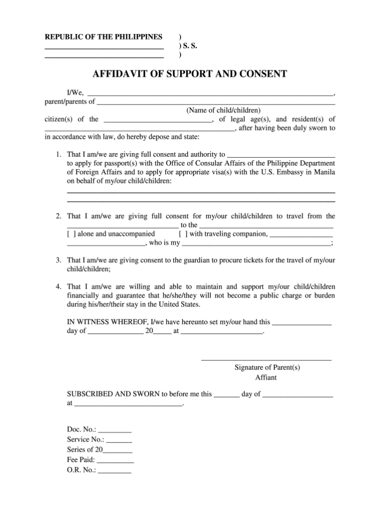 Stunning Notarized Travel Consent Letter Template 768x1021 