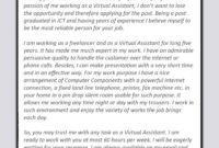 Stunning Personal Assistant Cover Letter Template