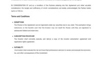 Stunning Private Placement Agreement Template