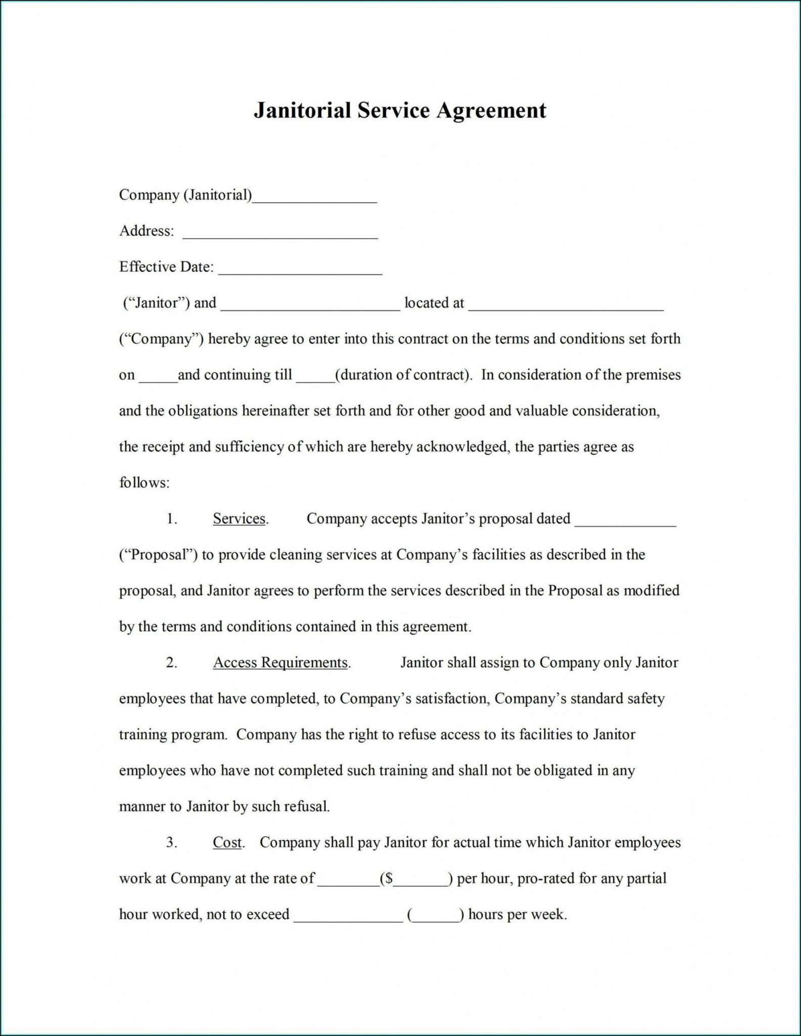 Top Accounting Service Agreement Template