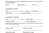 Top Boat Sale And Purchase Agreement Template