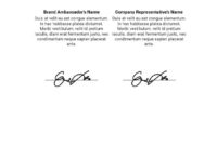 Top Brand Ambassador Agreement Template
